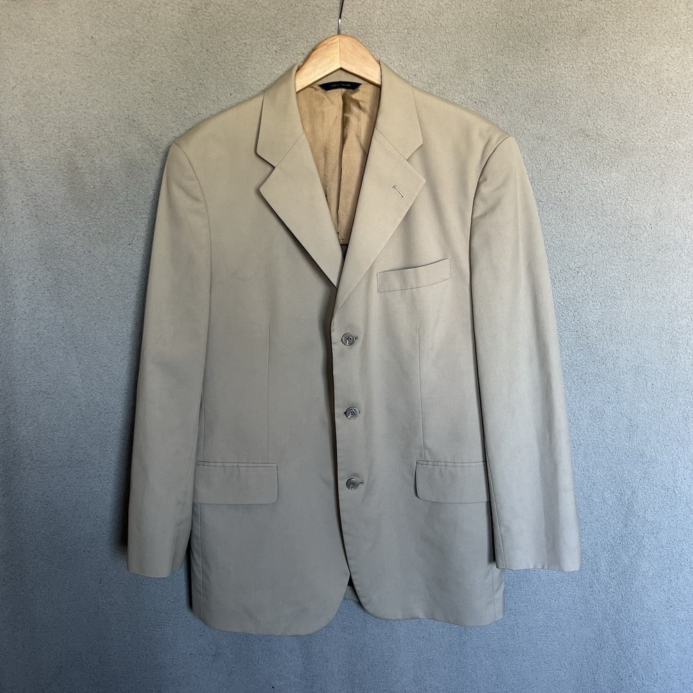 Brooks Brothers Blazer Mens 40R Brown Suit Coat Unstructured Brookscool Poplin